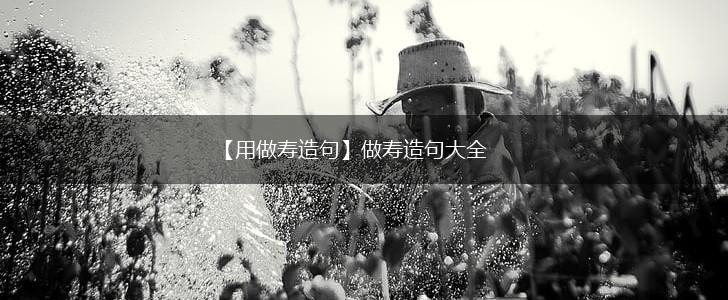 【用做寿造句】做寿造句大全,第1张