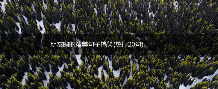 朋友圈的精美句子搞笑(热门20句),第1张