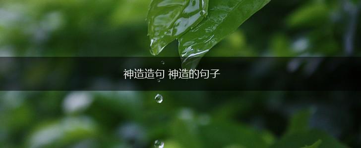 神造造句 神造的句子,第1张