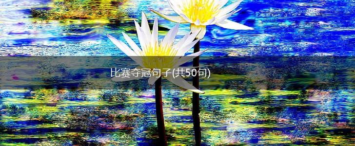 比赛夺冠句子(共50句),第1张
