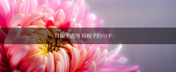 耳根子造句 耳根子的句子,第1张