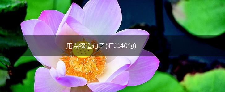 用点缀造句子(汇总40句),第1张