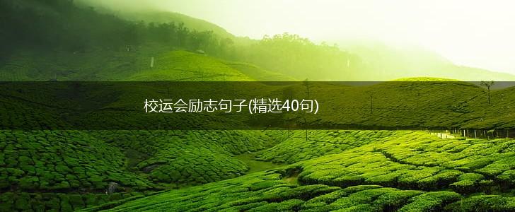 校运会励志句子(精选40句),第1张