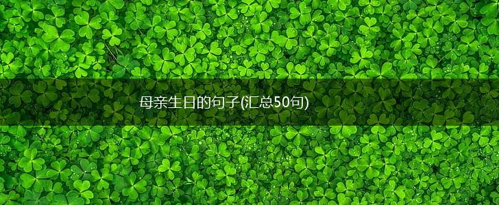 母亲生日的句子(汇总50句),第1张