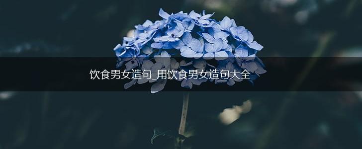 饮食男女造句_用饮食男女造句大全,第1张