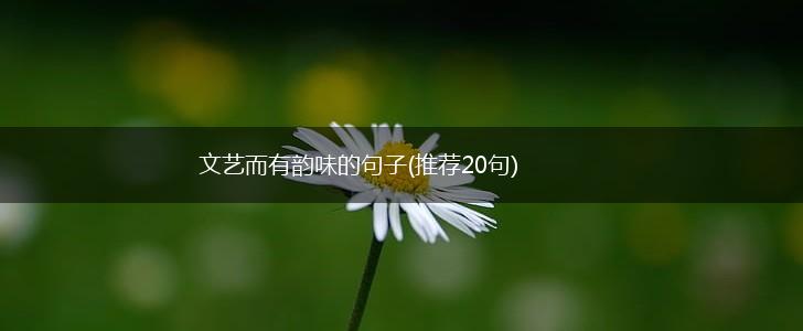 文艺而有韵味的句子(推荐20句),第1张