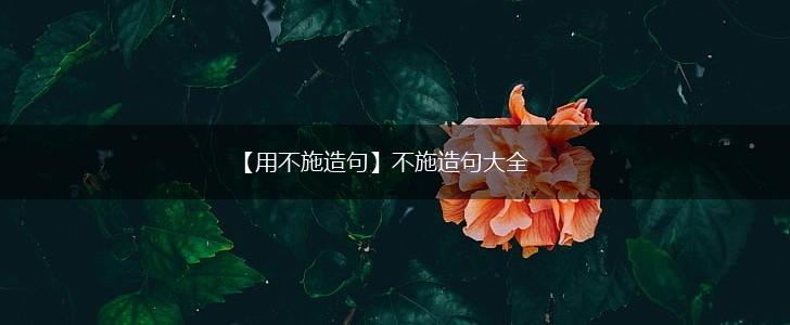 【用不施造句】不施造句大全,第1张