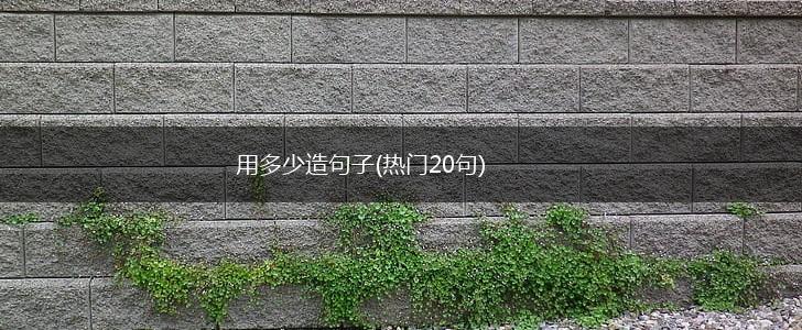 用多少造句子(热门20句),第1张