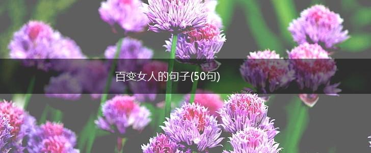 百变女人的句子(50句),第1张