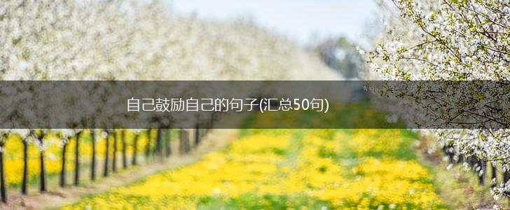 自己鼓励自己的句子(汇总50句),第1张