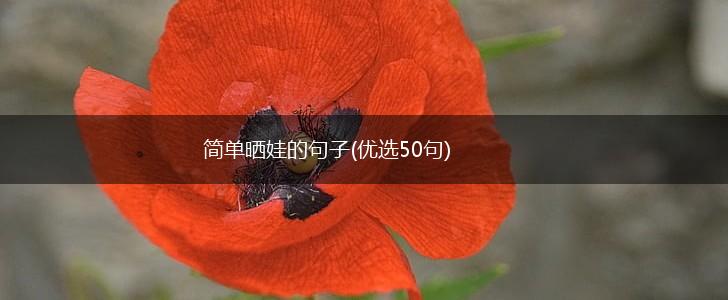 简单晒娃的句子(优选50句),第1张