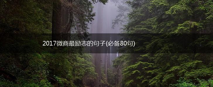 2017微商最励志的句子(必备80句),第1张