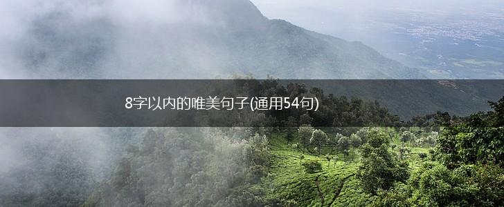 8字以内的唯美句子(通用54句),第1张