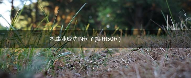 祝事业成功的句子(实用50句),第1张