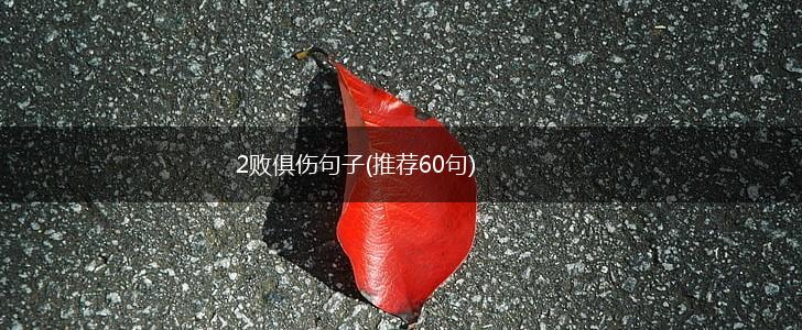 2败俱伤句子(推荐60句),第1张
