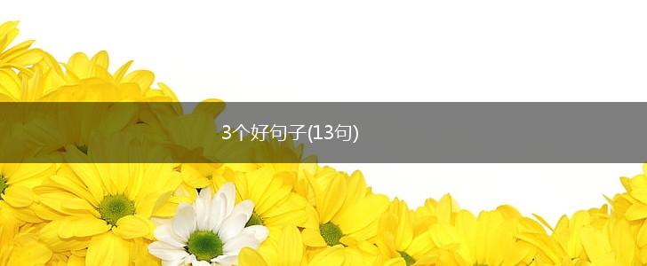 3个好句子(13句),第1张