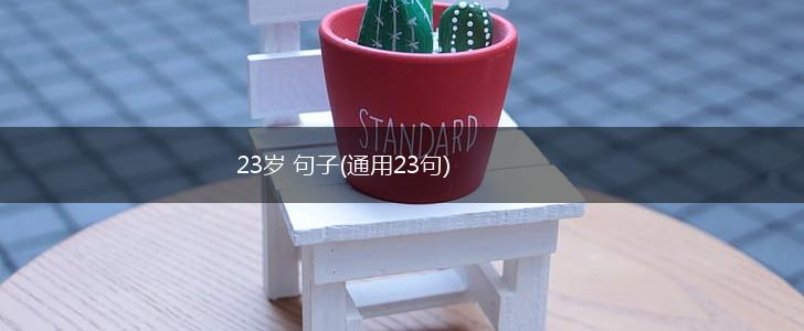 23岁 句子(通用23句),第1张