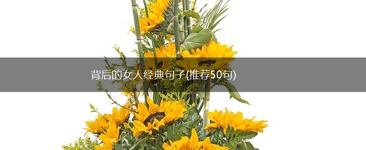 背后的女人经典句子(推荐50句),第1张