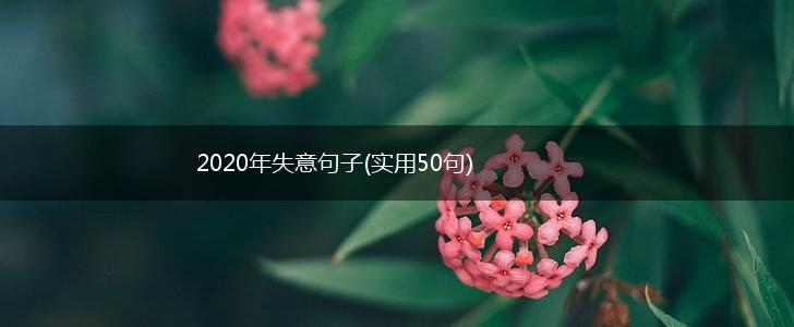 2020年失意句子(实用50句),第1张