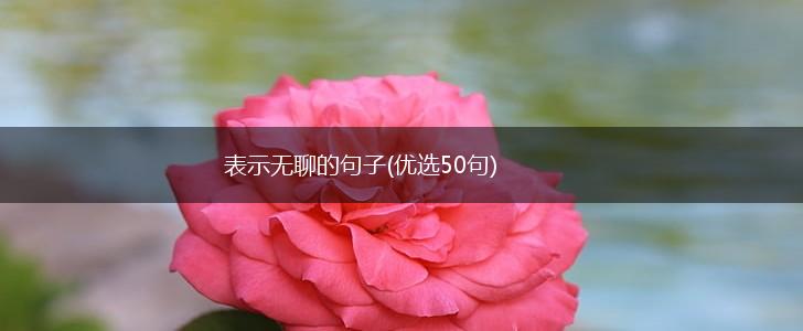 表示无聊的句子(优选50句),第1张