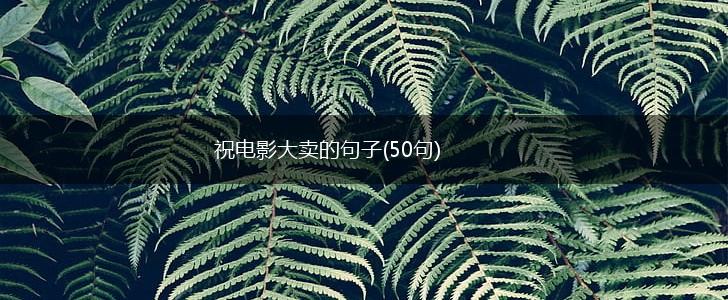 祝电影大卖的句子(50句),第1张
