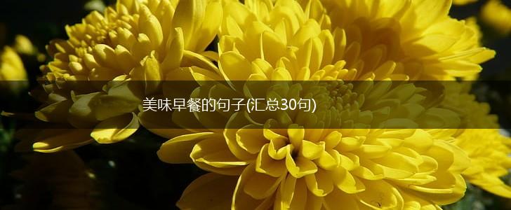 美味早餐的句子(汇总30句),第1张