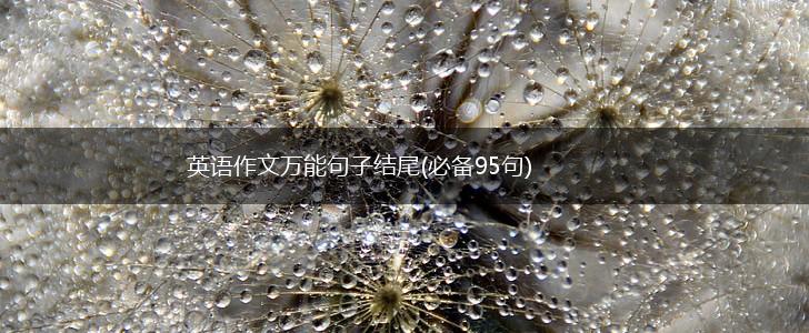 英语作文万能句子结尾(必备95句),第1张