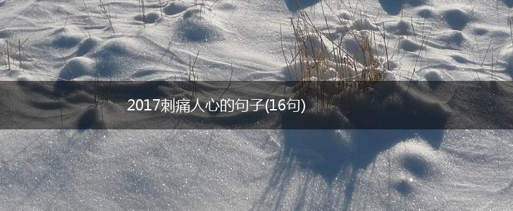 2017刺痛人心的句子(16句),第1张