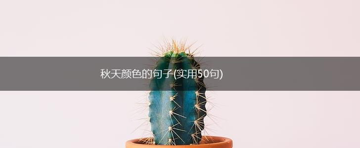秋天颜色的句子(实用50句),第1张