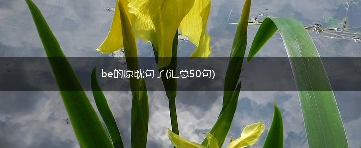 be的原耽句子(汇总50句),第1张