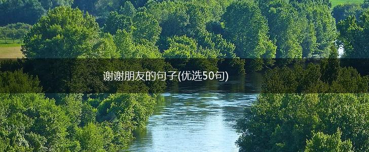 谢谢朋友的句子(优选50句),第1张