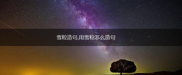 雪粒造句,用雪粒怎么造句,第1张