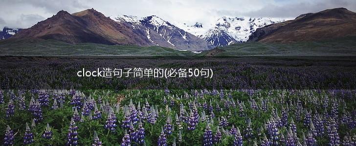 clock造句子简单的(必备50句),第1张