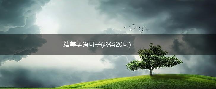 精美英语句子(必备20句),第1张