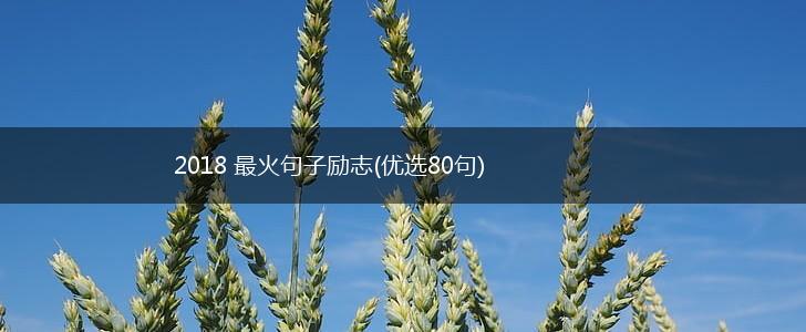 2018 最火句子励志(优选80句),第1张