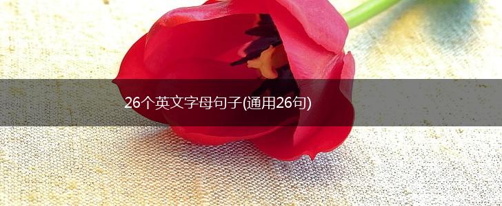 26个英文字母句子(通用26句),第1张