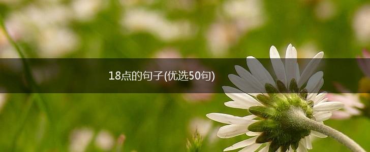 18点的句子(优选50句),第1张