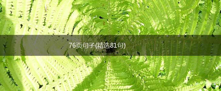 76页句子(精选81句),第1张