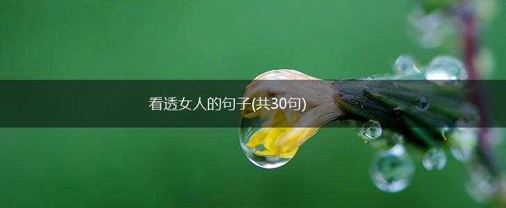 看透女人的句子(共30句),第1张