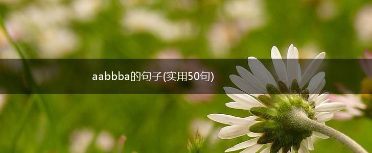 aabbba的句子(实用50句),第1张