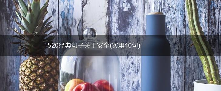 520经典句子关于安全(实用40句),第1张