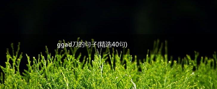 ggad刀的句子(精选40句),第1张