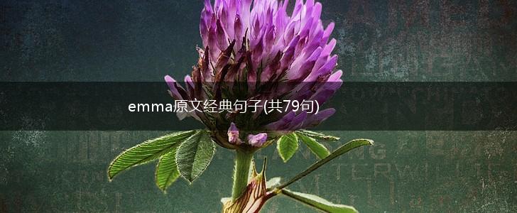 emma原文经典句子(共79句),第1张