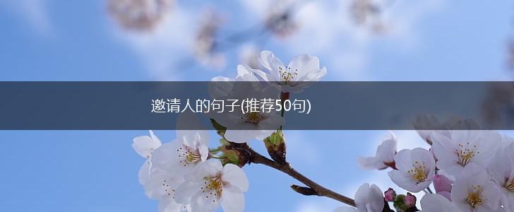 邀请人的句子(推荐50句),第1张