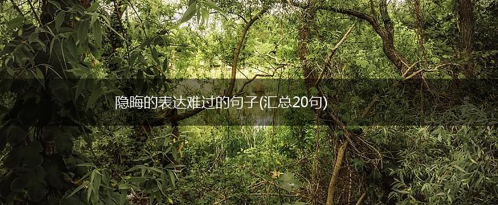 隐晦的表达难过的句子(汇总20句),第1张
