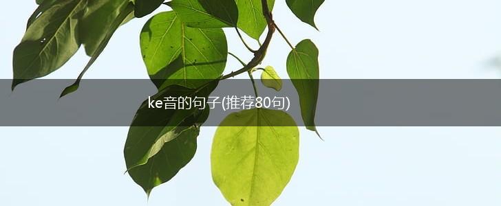 ke音的句子(推荐80句),第1张