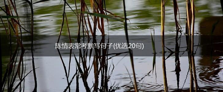 陈情表常考默写句子(优选20句),第1张