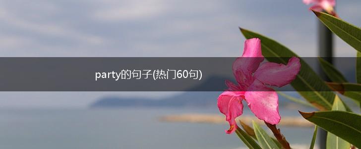 party的句子(热门60句),第1张
