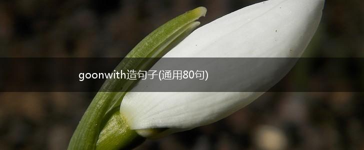 goonwith造句子(通用80句),第1张