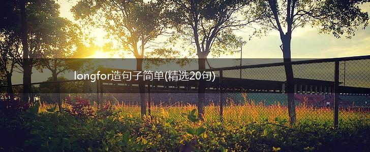 longfor造句子简单(精选20句),第1张